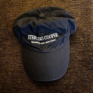 navy blue ‘Sterling Cooper’ hat